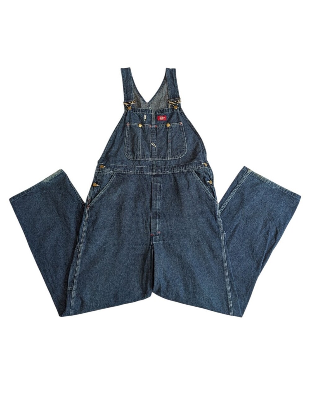Dickies Men's Denim Bib Overalls Carpenter 38x34